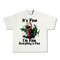 Pistachio It's Fine I'am Fine Everything Is Fine Urban Heavy Tee - FaDigitalArtStudio