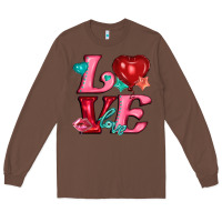 Chestnut love with balloons Long Sleeve Tee - AdoDesignShop