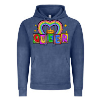 Vintage Denim queer Vintage Hoodie - Zillion Design Studio