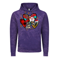 Cloud Purple heart  wood slice ornament Vintage Hoodie - JahusDesignShop