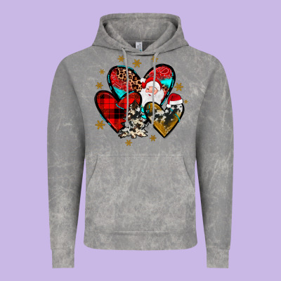 Heart  Wood Slice Ornament Vintage Hoodie Designed By Jahusdesignshop