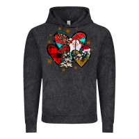 Vintage Black heart  wood slice ornament Vintage Hoodie - JahusDesignShop