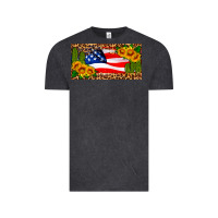 Vintage Black usa flag and cactus license plate Vintage Tee - HRA Design Shop