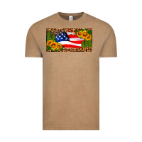 Vintage Coffee usa flag and cactus license plate Vintage Tee - HRA Design Shop