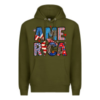 Army Green america 4th of july Premium Hoodie - Artiststas