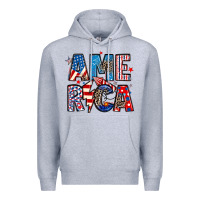 Heather Grey america 4th of july Premium Hoodie - Artiststas