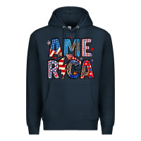 Navy america 4th of july Premium Hoodie - Artiststas