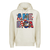 Oatmeal Heather america 4th of july Premium Hoodie - Artiststas