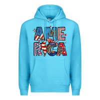 Ocean Blue america 4th of july Premium Hoodie - Artiststas