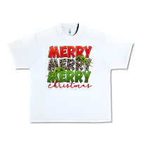 White Merry christmas Urban Heavy Tee - FaDigitalArtStudio