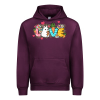 Mauve Wine Love Easter Urban Hoodie - NancyCooperArtShop