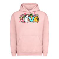 Pigment Salmon Love Easter Urban Hoodie - NancyCooperArtShop