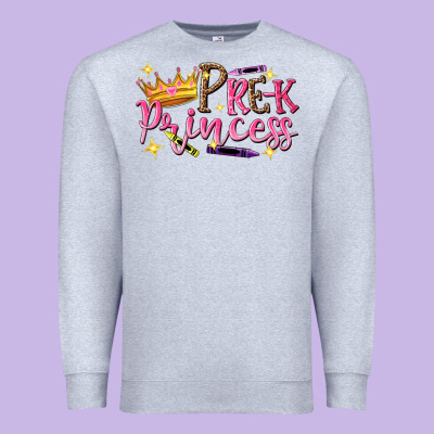 Pre K Princess Premium Sweatshirt Designed By Nancycooperartshop