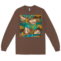 Chestnut student delivery specialist seamless pattern Long Sleeve Tee - BundleAndBundleShop