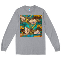 Heather Grey student delivery specialist seamless pattern Long Sleeve Tee - BundleAndBundleShop