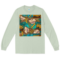 Matcha student delivery specialist seamless pattern Long Sleeve Tee - BundleAndBundleShop