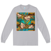 Moon Dust student delivery specialist seamless pattern Long Sleeve Tee - BundleAndBundleShop