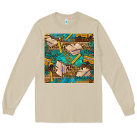 Mushroom student delivery specialist seamless pattern Long Sleeve Tee - BundleAndBundleShop