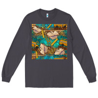 Smoke student delivery specialist seamless pattern Long Sleeve Tee - BundleAndBundleShop