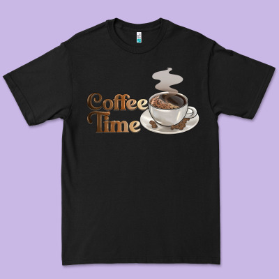 Coffee Time Premium Tee Designed By Barkaloodesign