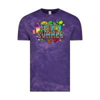 Cloud Purple enjoy summer Vintage Tee - CowhideDigitalArt