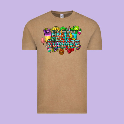 Enjoy Summer Vintage Tee Designed By Cowhidedigitalart