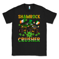 Black shamrocks crusher monster truck with shamrocks Classic Tee - AdoDesignShop