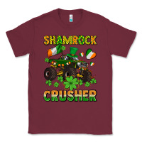 Burgundy shamrocks crusher monster truck with shamrocks Classic Tee - AdoDesignShop