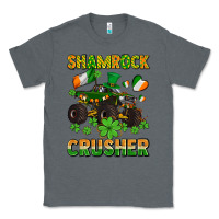 Charcoal Heather shamrocks crusher monster truck with shamrocks Classic Tee - AdoDesignShop