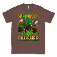 Chestnut shamrocks crusher monster truck with shamrocks Classic Tee - AdoDesignShop