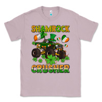Lilac shamrocks crusher monster truck with shamrocks Classic Tee - AdoDesignShop