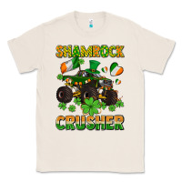 Natural shamrocks crusher monster truck with shamrocks Classic Tee - AdoDesignShop