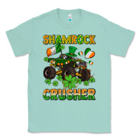Seafoam shamrocks crusher monster truck with shamrocks Classic Tee - AdoDesignShop