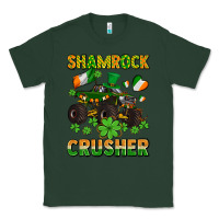 Sports Green shamrocks crusher monster truck with shamrocks Classic Tee - AdoDesignShop