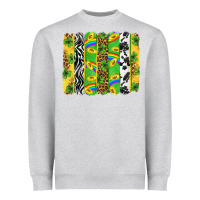 Heather Grey St. Patrick's Day brushstrokes Heavyweight Sweatshirt - Neo Western