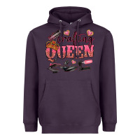 Plum crafting queen Heavyweight Hoodie - NancyCooperArtShop