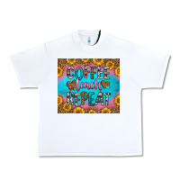 White coffee teach repeat Urban Heavy Tee - HRA Design Shop
