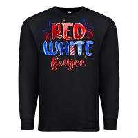 Black red white boujee Premium Sweatshirt - MaliasSmallBusiness