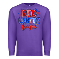 Purple red white boujee Premium Sweatshirt - MaliasSmallBusiness