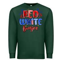 Sports Green red white boujee Premium Sweatshirt - MaliasSmallBusiness