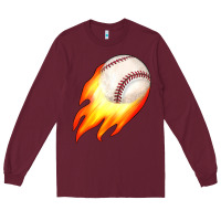 Burgundy baseball Long Sleeve Tee - JahusDesignShop