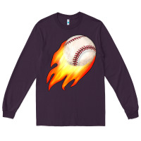 Plum baseball Long Sleeve Tee - JahusDesignShop