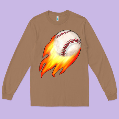 Baseball Long Sleeve Tee Designed By Jahusdesignshop
