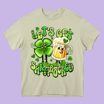 Let's Get Shamrocked Heavy Core Tee Designed By Artiststas