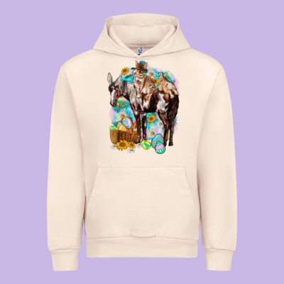 Happy Easter Day Rodeo Urban Hoodie Designed By Nancycooperartshop