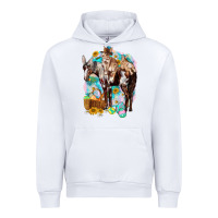 White Happy Easter Day Rodeo Urban Hoodie - NancyCooperArtShop