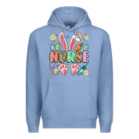 Colony Blue easter nurse bunny Premium Hoodie - Artiststas