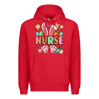 Red easter nurse bunny Premium Hoodie - Artiststas