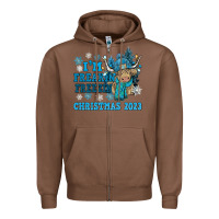 Chestnut i'm freakin freezin christmas 2023 Zipper Hoodie - NancyCooperArtShop