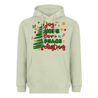 Matcha joy hope love peace christmas Heavyweight Hoodie - MaliasSmallBusiness